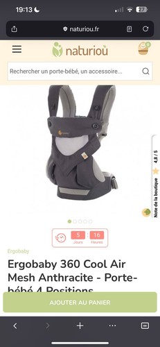 Porte bébé ergobaby - un, “ergobaby